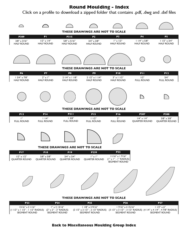 Wood Moulding - Miscellaneous Moulding Group